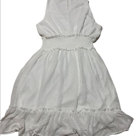 NWT Chocolate Usa white Pom Pom Dotted knee length Dress - Picture 4 of 6